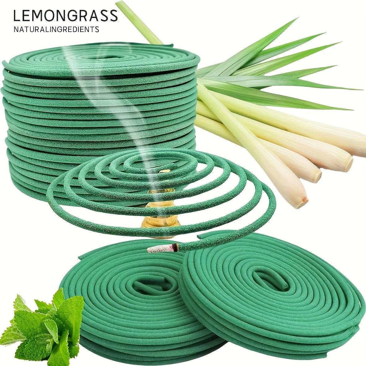 Lemongrass Lavender Essential Oil Coils Aromatherapy For Meditation Yoga Outdoor Poolside Patio Porch Deck Camping Long Burning