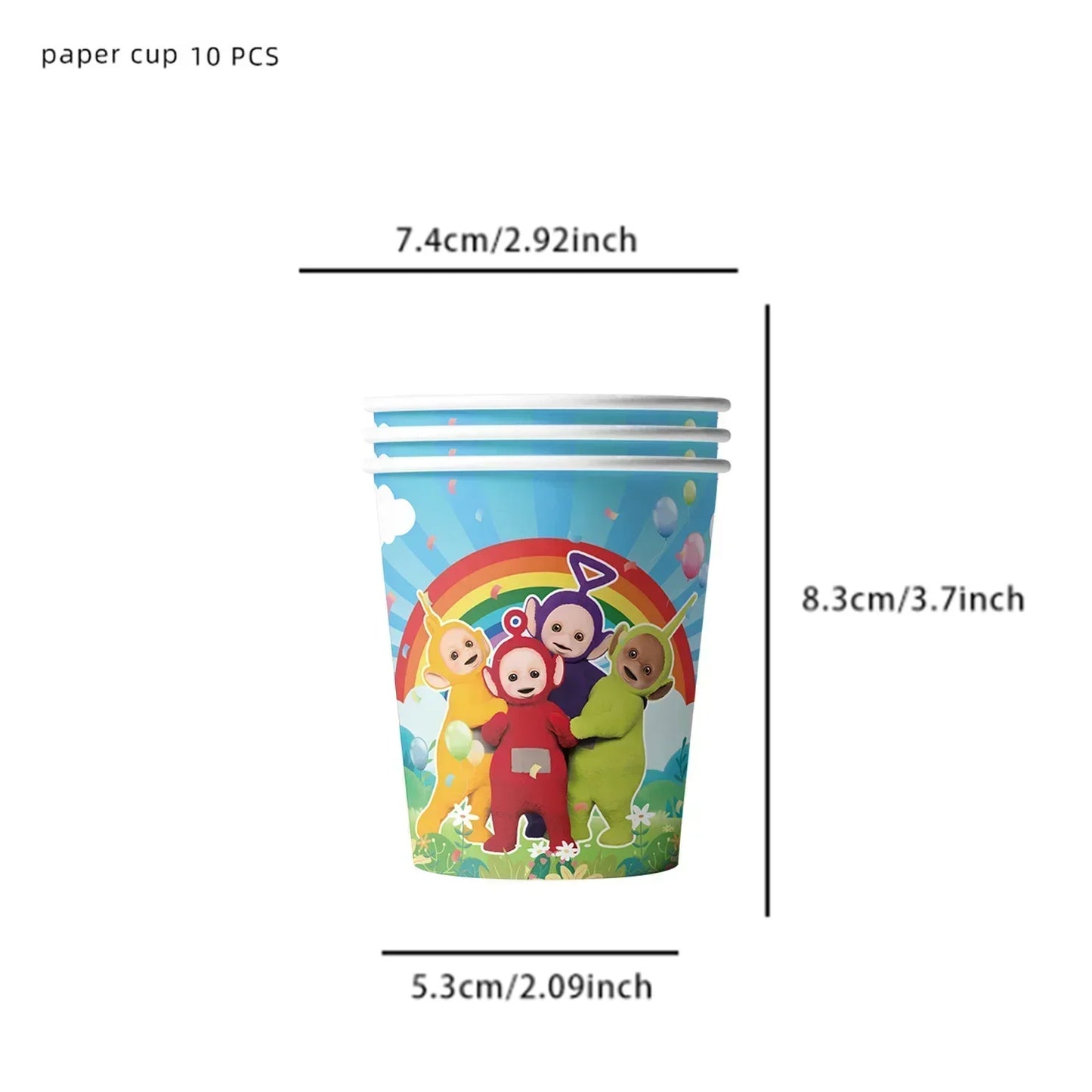 Teletubbies Birthday Party Decoration Tableware Set Paper Plates Balloons Banner Tablecloth For Kids Baby Shower Party Supplies