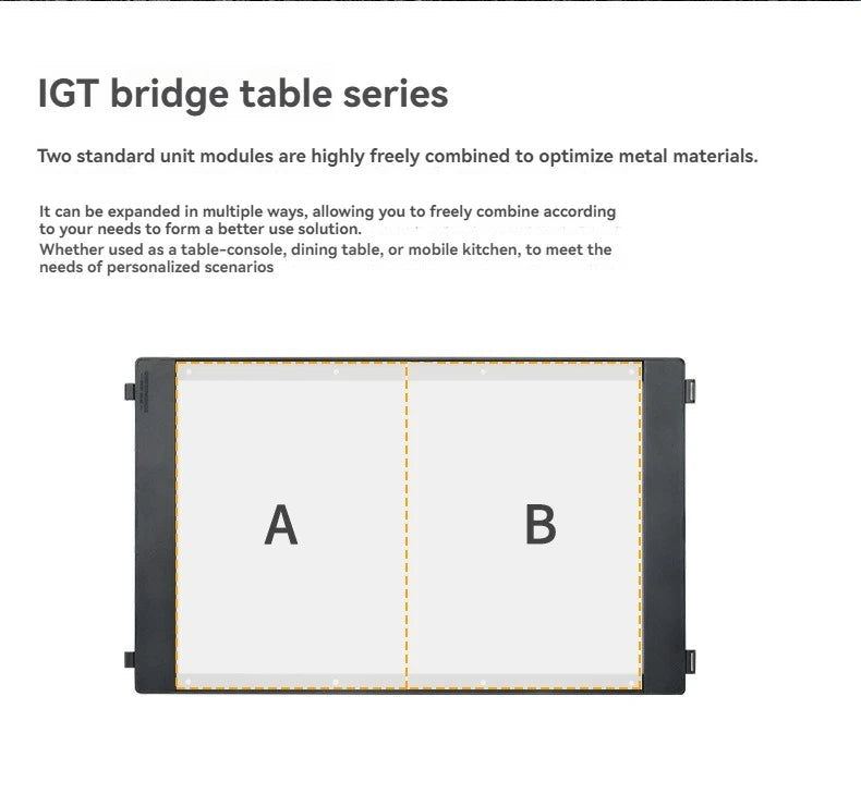 CAMPINGMOON CK-25BK-1PIGT Combination Table Suitable For Snow Peak Stove Cover Outdoor Camping Table Accessories