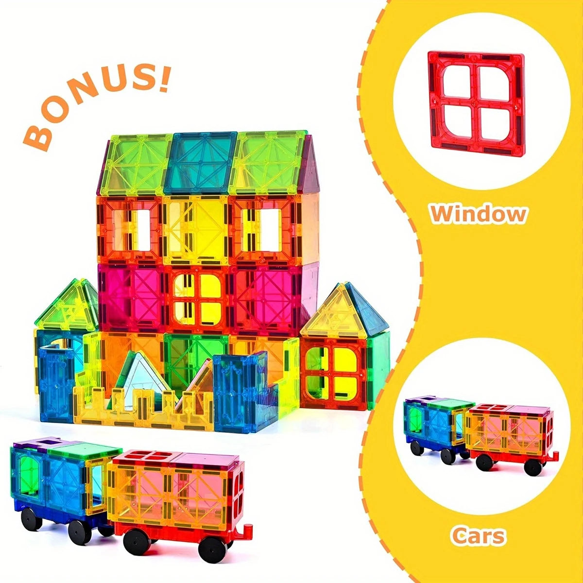 Magnetic Building Blocks Magnetic Force Plate Children's Toys, Creative Architect Toys, Handheld Children's Gifts