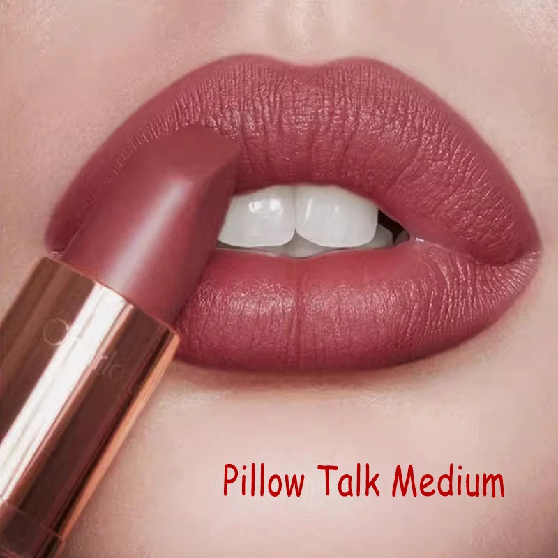 Charlotte Tilbury Jelly Lip Gloss Lip Care Essence Mirror Lip Gloss Lipstick Matte Finish CT Matte Lip Gloss Small Gold Tube