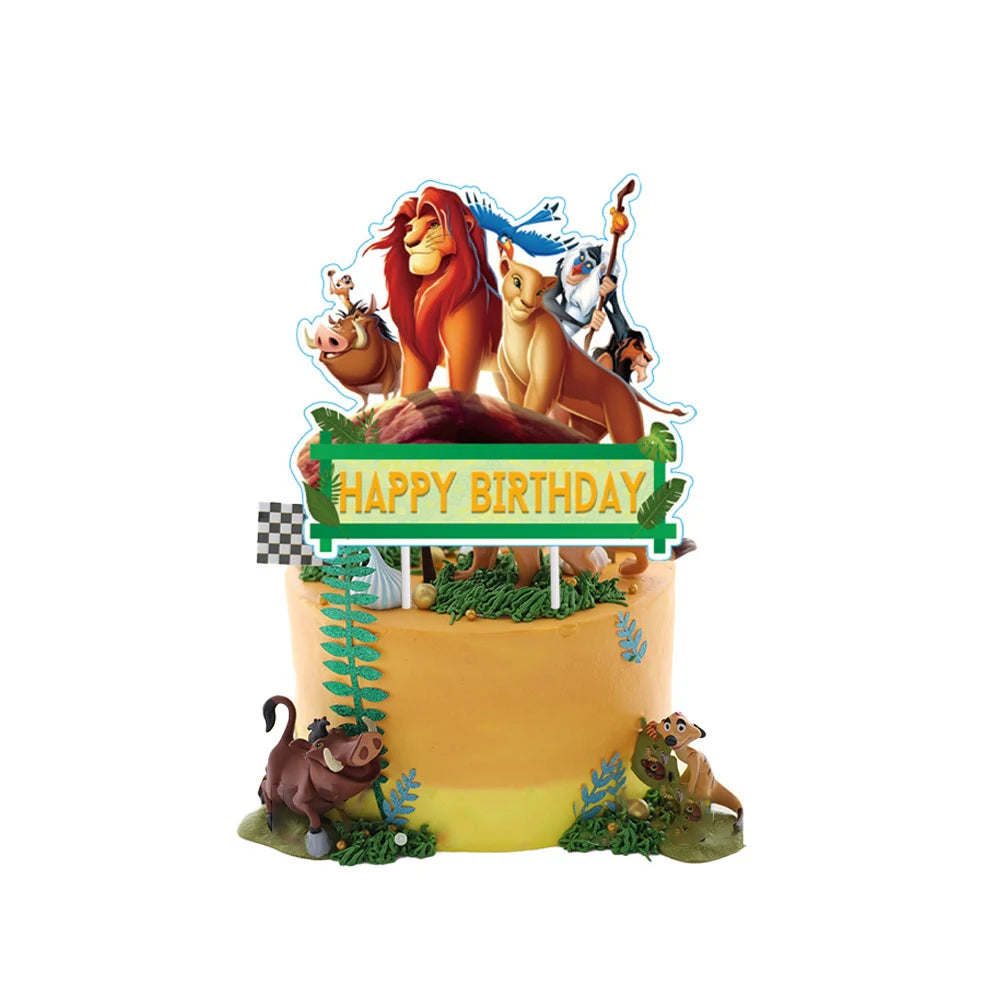 Disney The Lion King Birthday Party Decoration New Plates Cups Napinks Tablecloth King Lion Birthday Balloon Party Favor Balloon