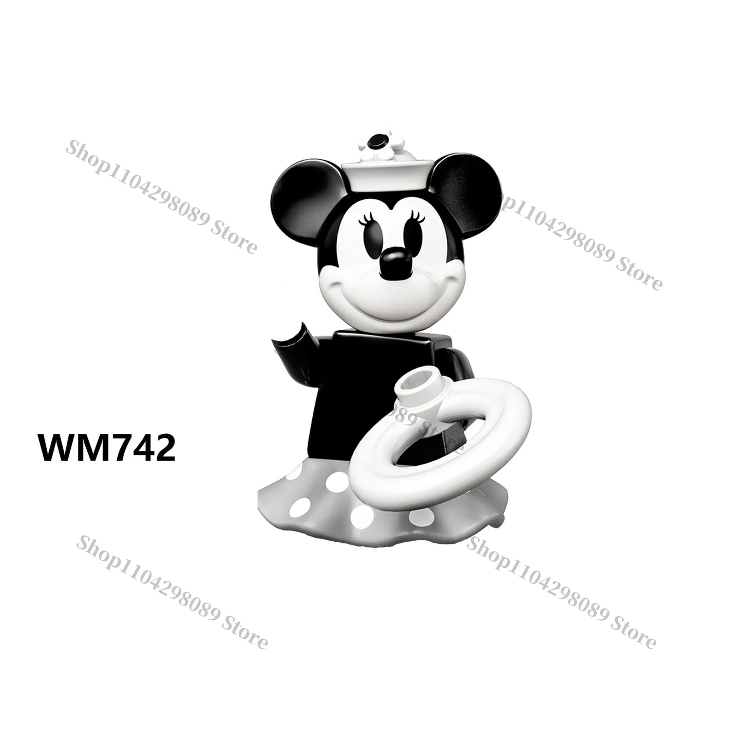 Disney building block anime cartoon characters Chip Dale Woody Donald Duck Mario mini Assembly brick figurines birthday gifts