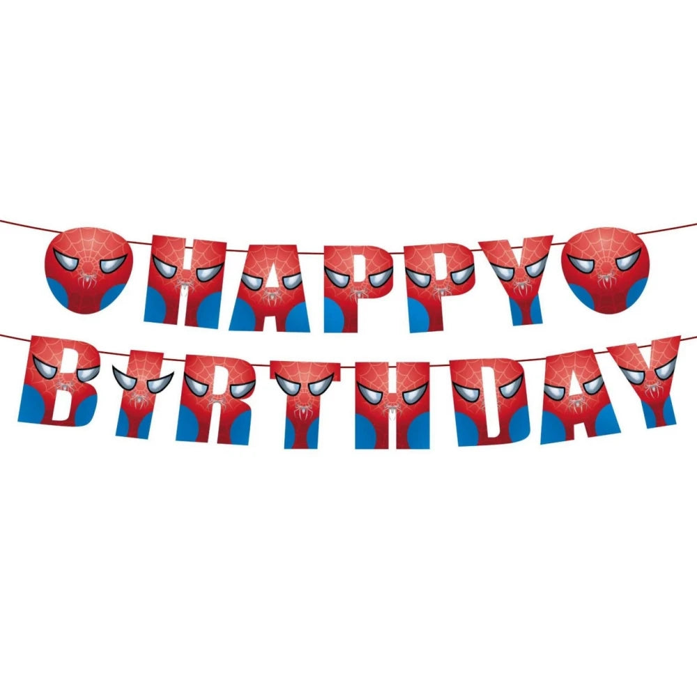 Spider Man Birthday Party Decor Paper Cups Plates Tablecloth For Kids Boy Spiderman Baby Shower Party Decorations Party Supplies
