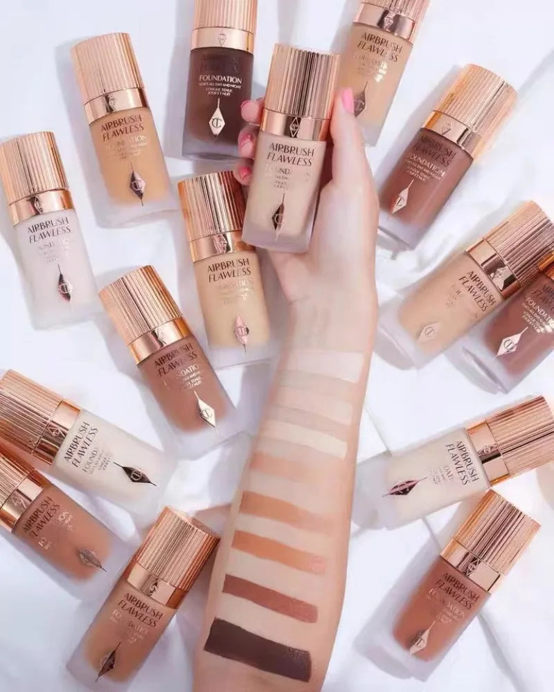 Charlotte Tilbury Liquid Foundation Cushion Foundation Setting Spray Pressed Powder Love 2 Color Powder Blusher Eyeshadow Rouge