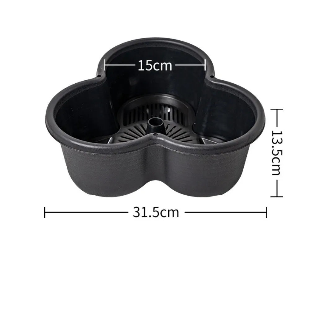 New Vertical Tower Stackable FlowerPot Plastic Multi-layer Flower Pot with Movable Casters Strawberry Planter Tower Home Garden