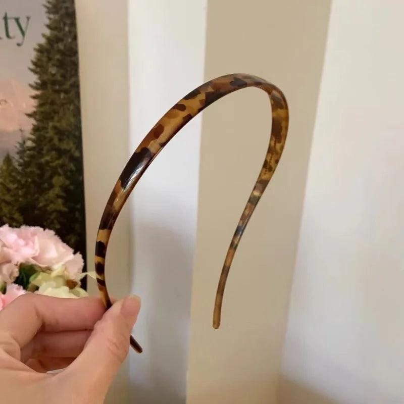 Fashion Sunglasses shaped Headband Anti-Slip Acrylic Hairbands for Women Invisible Hair Hoops Fixed Headband Hair Accessories