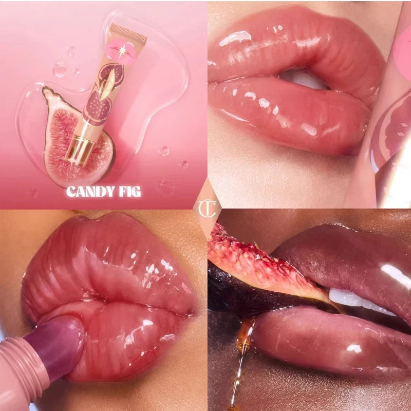 Charlotte Tilbury Jelly Lip Gloss Lip Care Essence Mirror Lip Gloss Lipstick Matte Finish CT Matte Lip Gloss Small Gold Tube