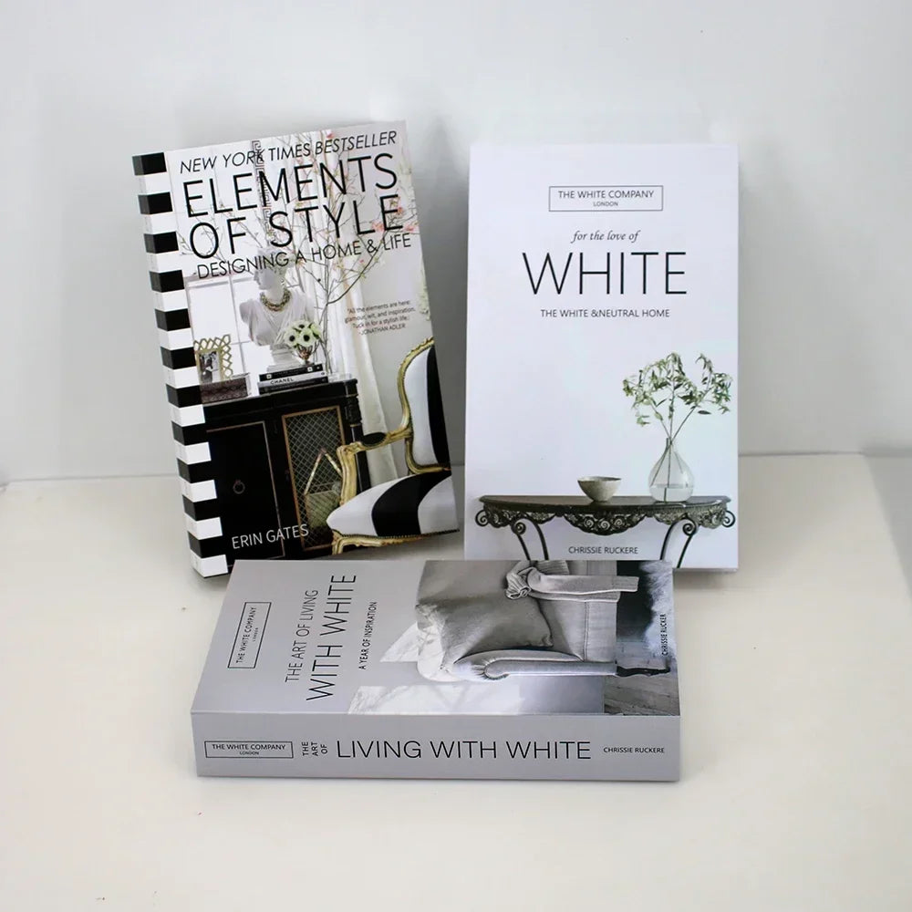 3Pcs Foldable Fashion Fake Books Living Room Decoration Designer Books Coffee Table Ornaments Club Hotel Room Villa Prop Books