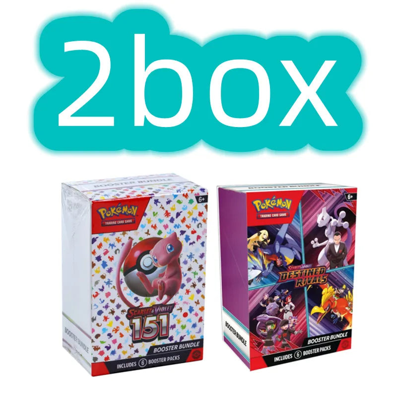 Pokemon Card v10 Booster bundle Destined Rivals Prismatic Evolutions Scarlet Violet 151 English ME01 Booster Cards Toys Gifts