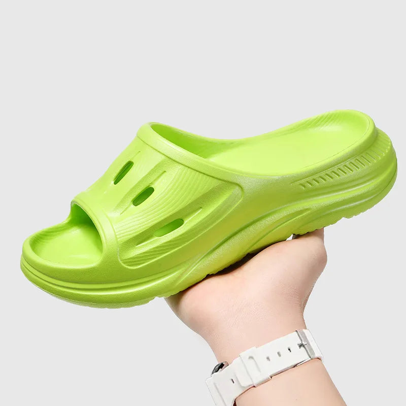 Men's Outdoor Sports Slippers Summer 2026 New Indoor Home Outdoor Wear Thick Bottom Anti-slip EVA Beach Shoes Casual Flat Heel