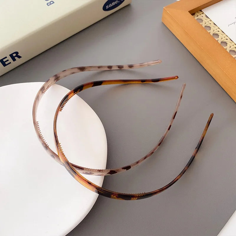 Fashion Sunglasses shaped Headband Anti-Slip Acrylic Hairbands for Women Invisible Hair Hoops Fixed Headband Hair Accessories