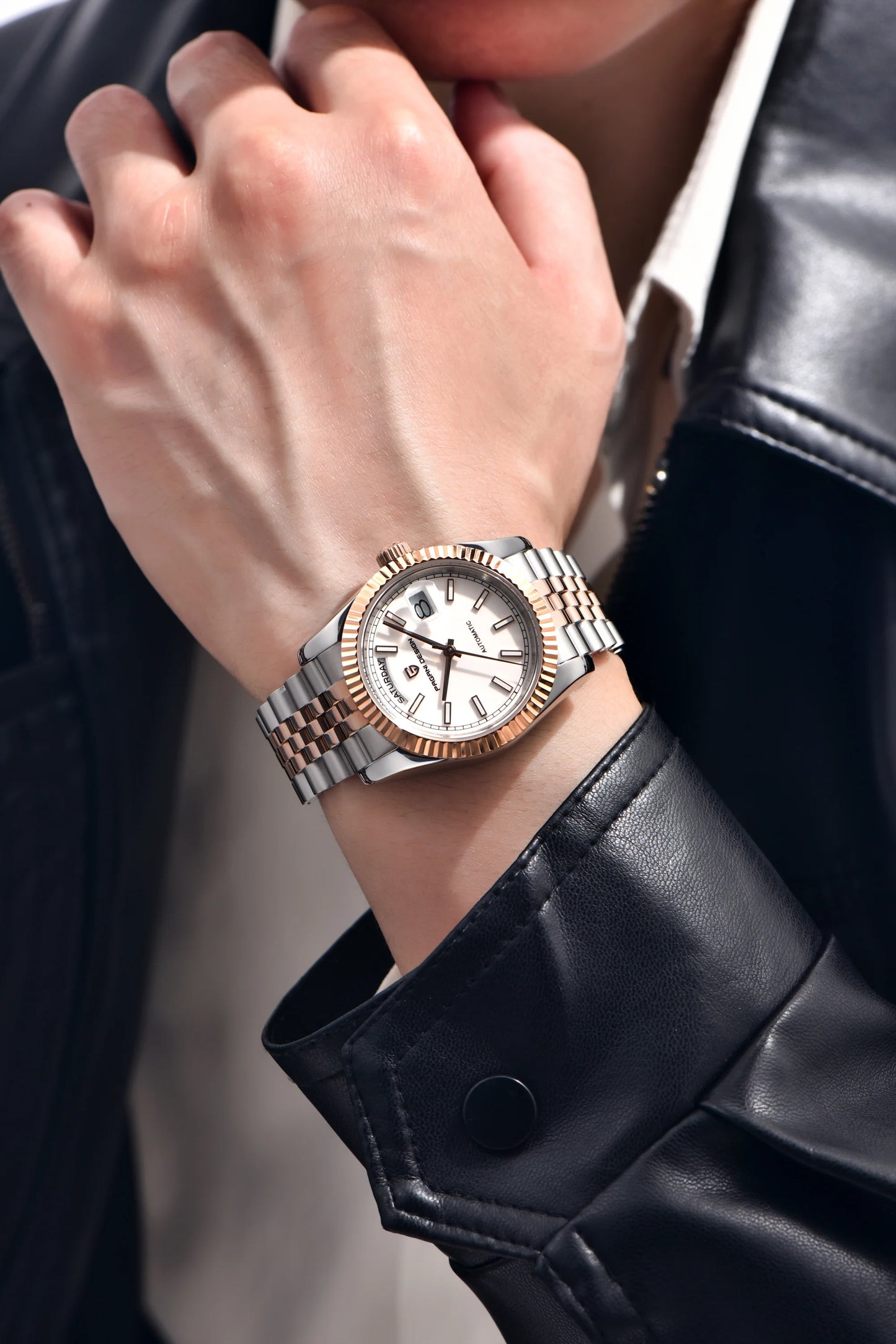 PAGANI DESIGN 2026 New Enamel Dial DD36 Luxury Silver Gold Automatic Watch For Men AR Sapphire crystal Mechanical Wristwatch Men