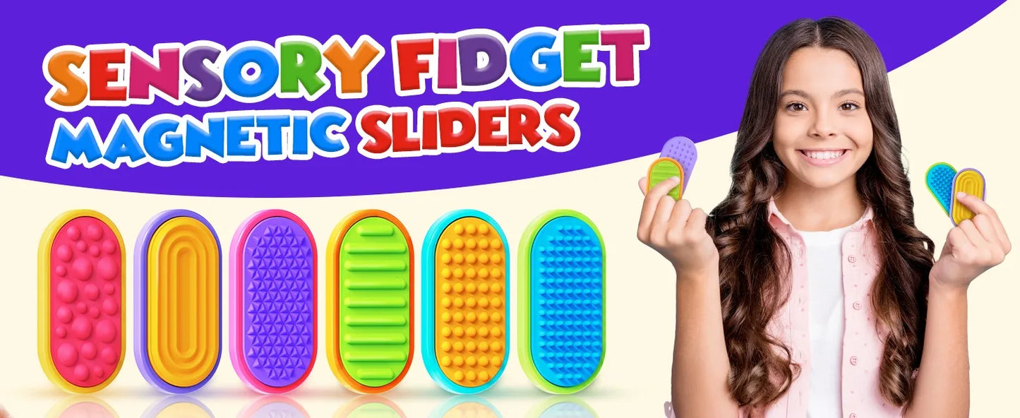 6/12/18PCS Silicone Sensory Strip Fidget Toys Kids Autism Decompression Calming Fidgeting Toy Adults  Anxiety Relief Sensory Toy