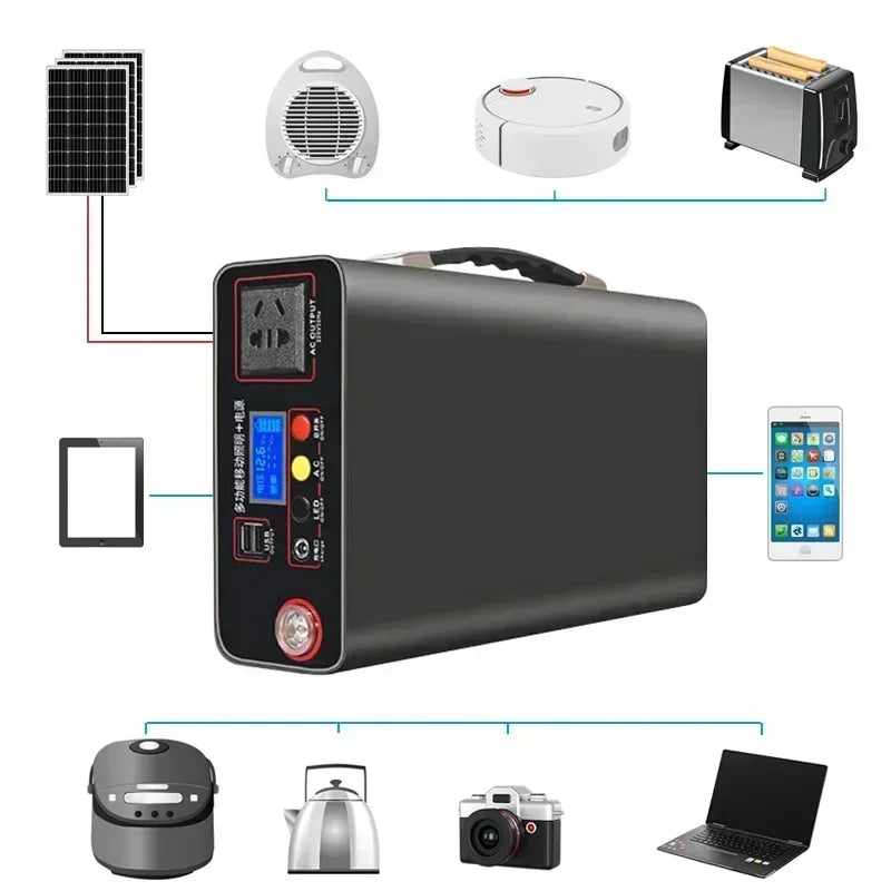 Hot Lifepo4 220V Korean style power bank300W external power bank90Ah home outdoor camping power supply system notebook wholesale