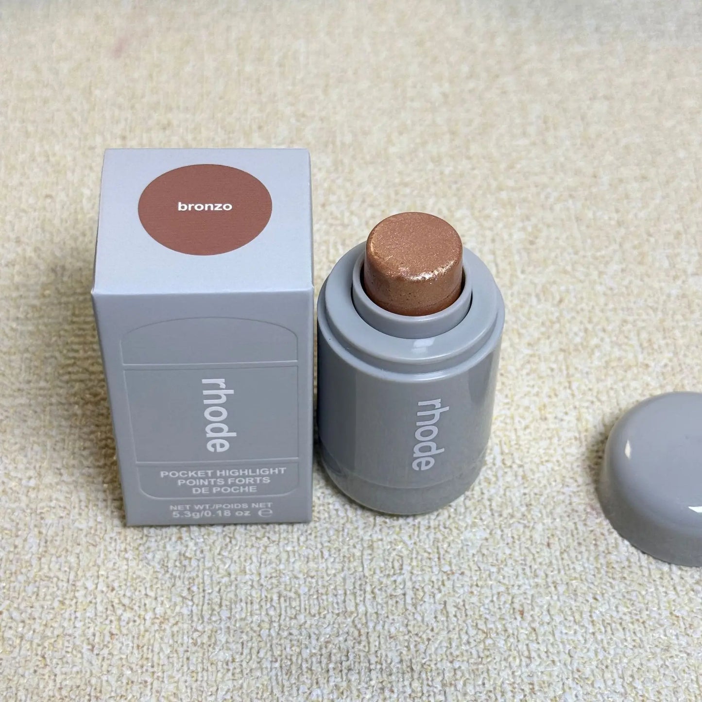 New Launched Rhode Highlight Stick Shiny Fine Glossy Cheekbones and Cheeks four Colors Brightening Bronzo Ssunlight Pearl Rose