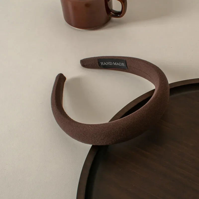 Wide-brimmed Fabric Autumn/winter Hairband Women Wild Go Out Korea Sweet Headband Press Hair Hairband Headband Hair Accessories