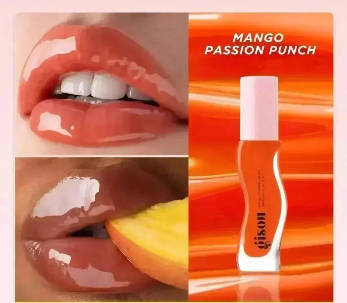 Gisou Moisturizing Lip Balm Original Lip Oil Care Lip Benetitnt for Lips Plumping Exfoliating New Color RASPBERRY SWIR Gloss