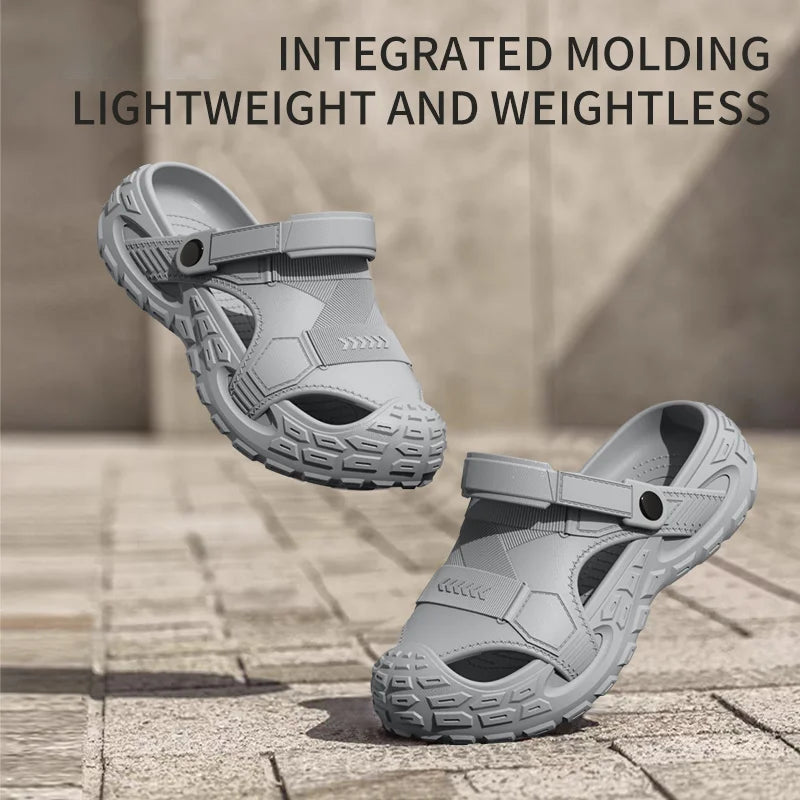 Men's Outdoor Summer Wearable Anti-Slip Breathable Odor-Resistant Slip-Resistant Clog Sandals