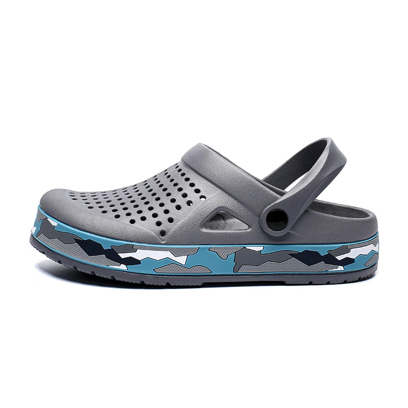 2023 Clogs Sandals Men Large Size Slip On Outdoor Beach Summer Shoes Medical Clogs Causal Breathable Male Sandals With Hole
