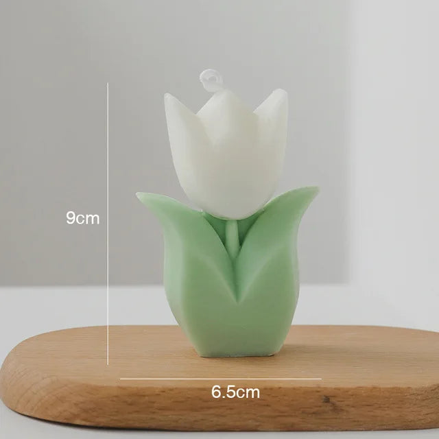 Creative Wedding Guest Gift Candles Tulip Flower Aromatherapy Candle Aesthetic Room Decor Aromatic Candles Girl Birthday gifts