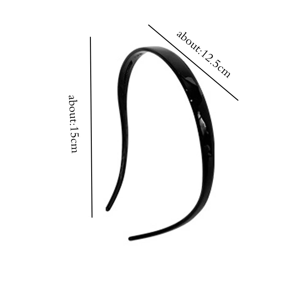 New Trendy Sunglasses Frame Shape Acrylic Hairbands For Women Toothed Headband Anti-slip Hair Hoop Fashion Hair Accessories