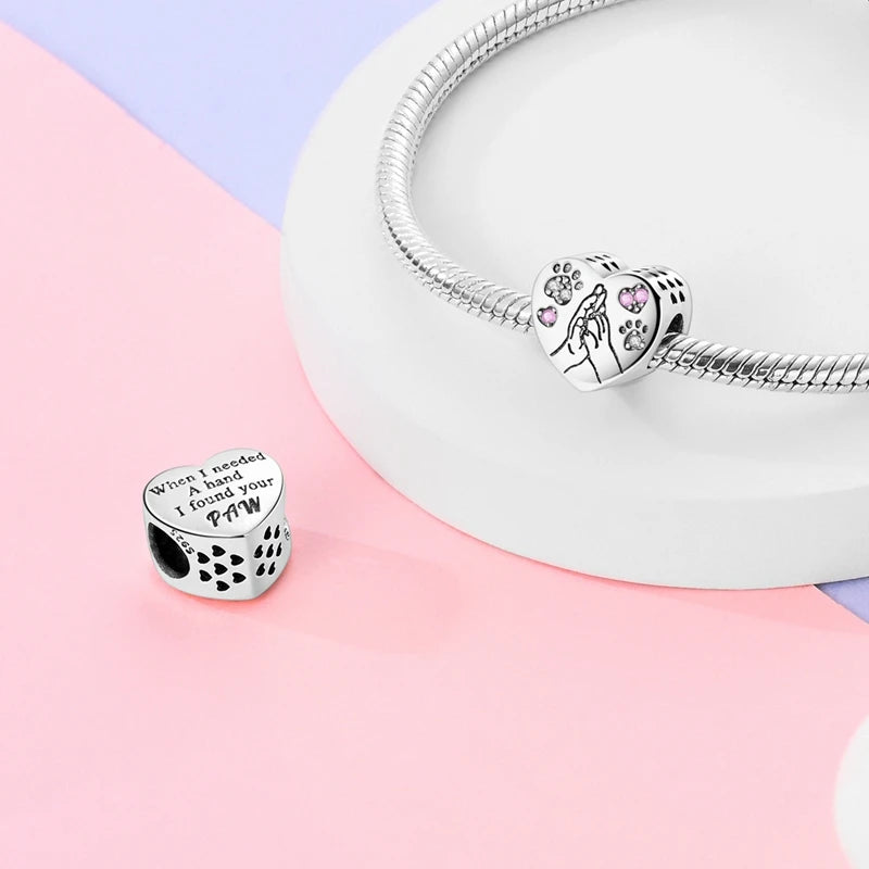 925 Sterling Silver Pink Series Charms Bow Tie Girl Cake Princess Beads Pendant Fit Original Bracelet DIY Jewelry Gift For Woman