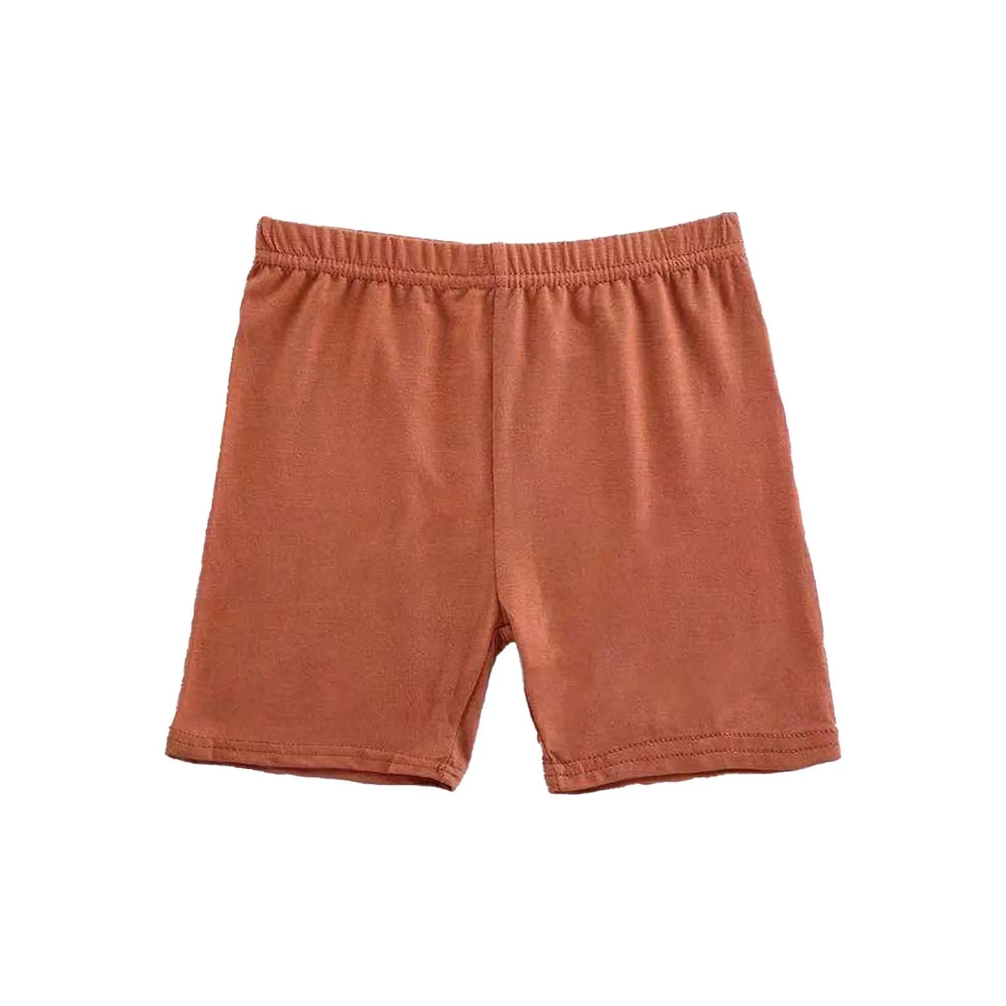 Girls Summer Safety Leggings Cycling Pants Children Anti-emptied Stretch Solid Color Mid-rise Yoga Dancing Shorts 1PC