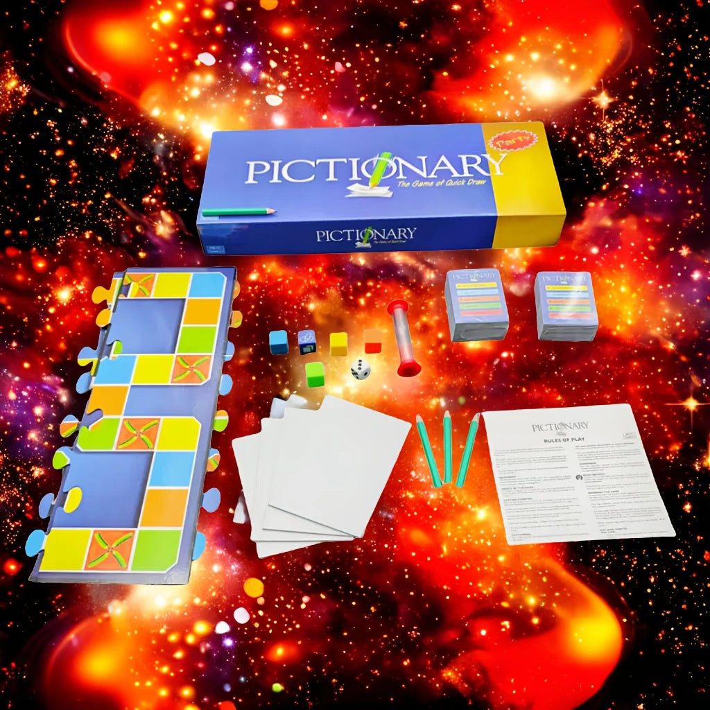 Pictionary (Party Version), a Game Specially Designed for Parties, Card Game, Board Game, Suitable as a Gift (Slight Color Difference)