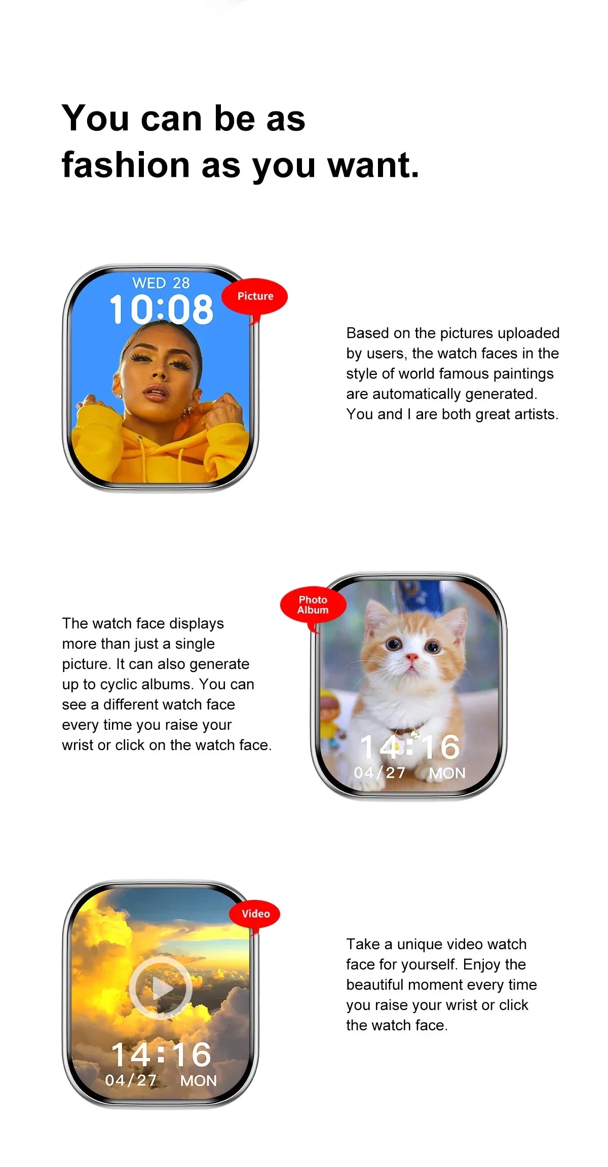 2026 New Original for Apple DT Watch 10 Smart Watch Men AMOLED 4GB Memory Music 3D Surround BT Call Waterproof smart watch Woman