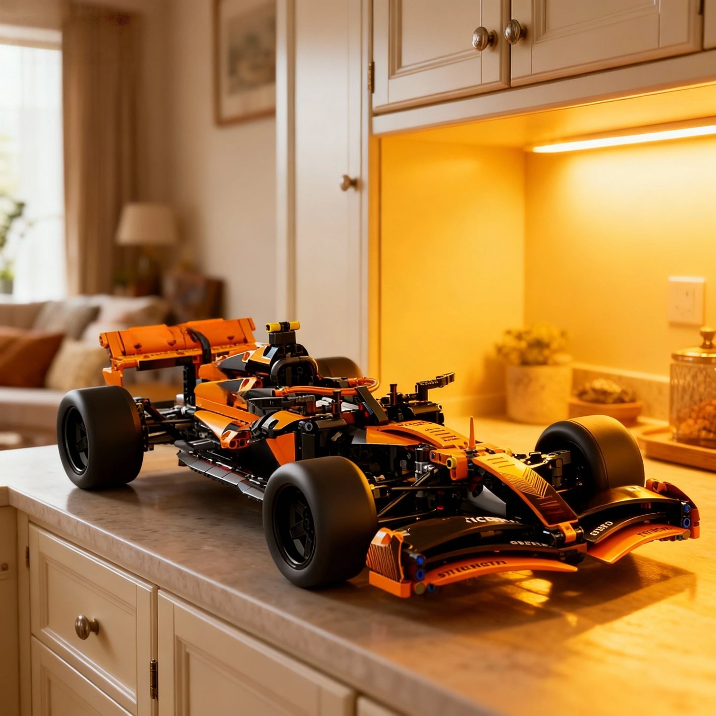 1200+PCS Racing Car Building Blocks Set, 1:10 Scale Formula Model Kit | Collectible DIY Toy for Kid Teen & Adults Gift Boy Girl