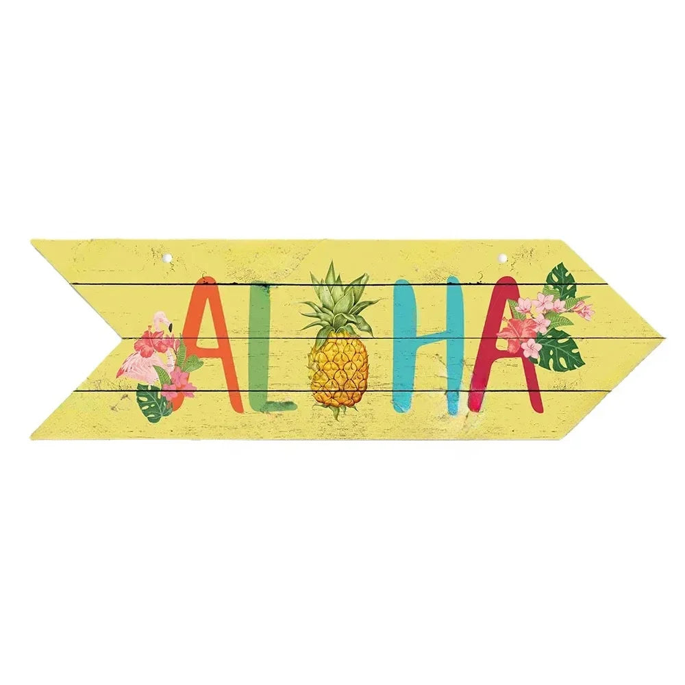 Beach Arrow Wooden Sign Beach Seaside Road Guide Wall Decoration Indicator Hanging Beach House  Wall Plaque Decor