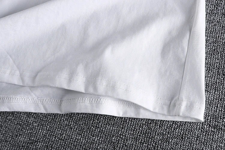 883# 2024 Summer New Japanese Retro Short Sleeve O-neck 3D Letter Printed T-shirt Men's Fashion 100% Cotton Washed Casual Tops