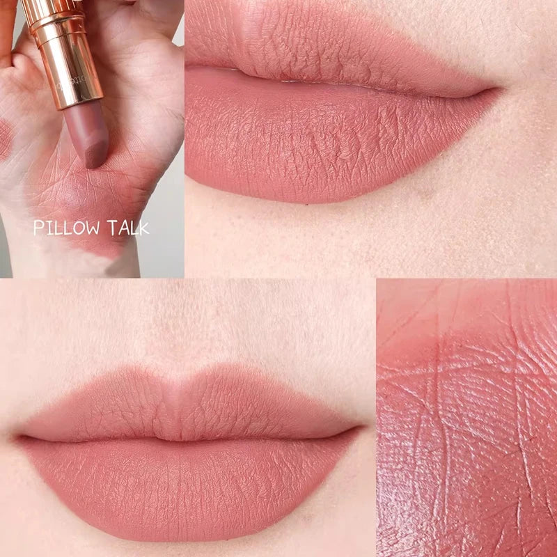 Charlotte Tilbury Jelly Lip Gloss Lip Care Essence Mirror Lip Gloss Lipstick Matte Finish CT Matte Lip Gloss Small Gold Tube