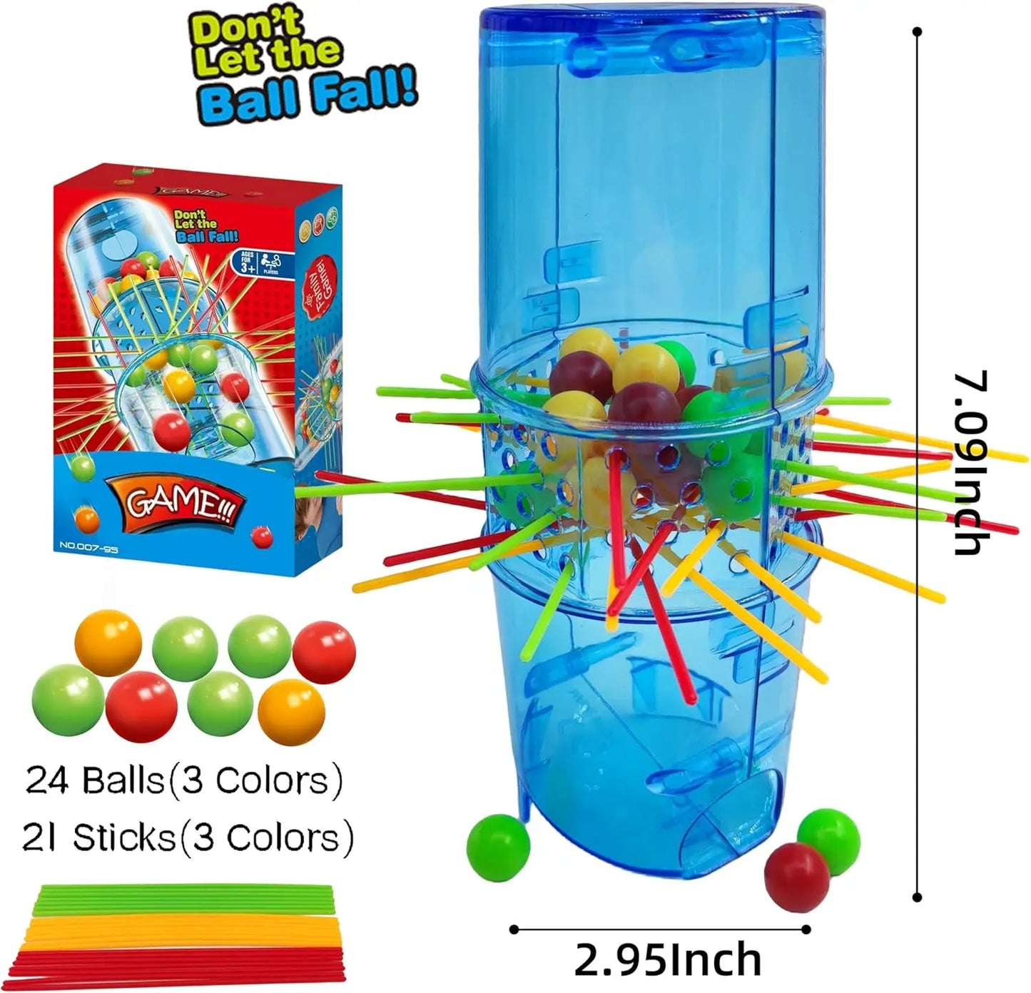 Don'T Let The Ball Fall,Best Board Game for Family,Party,Puzzle toy,2-4 Players,hand-eye coordination, fine motor, thinking