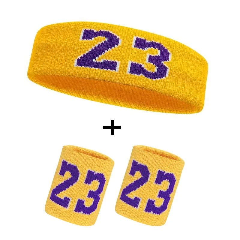 Cotton Athletic Headband Number 24 Elastic Sweatband Protection Basketball Tennis Sport Adult Kids Gym Fitness Sweat Hair Band
