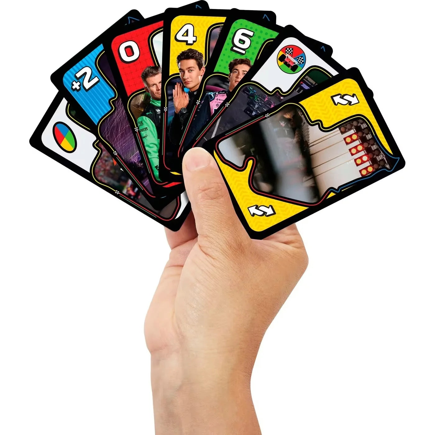 Original Mattel Games UNO F1 Formula 1 Themed Deck 112 Playing Card Game Deck Poker Board Games Christmas Gift for Kids Adults