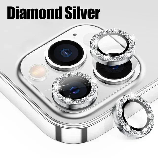 3Pcs Metal Lens Protector Glass For iPhone 16 13 12 11 14 15 Pro Max Mini Camera Lens Protection Film For iPhone 16 14 15 Plus