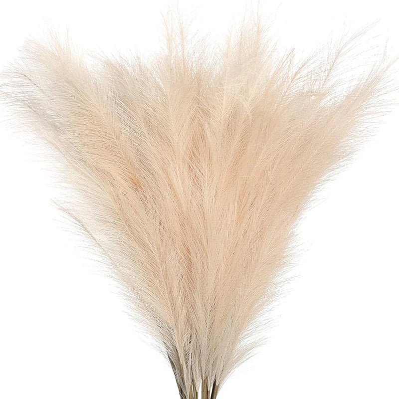 5/10pcs Artificial Pampas Boho Flowers Artificial Reed Ins Wind Bouquet Imitation Flowers Fake Plant Wedding Decoration Flowers