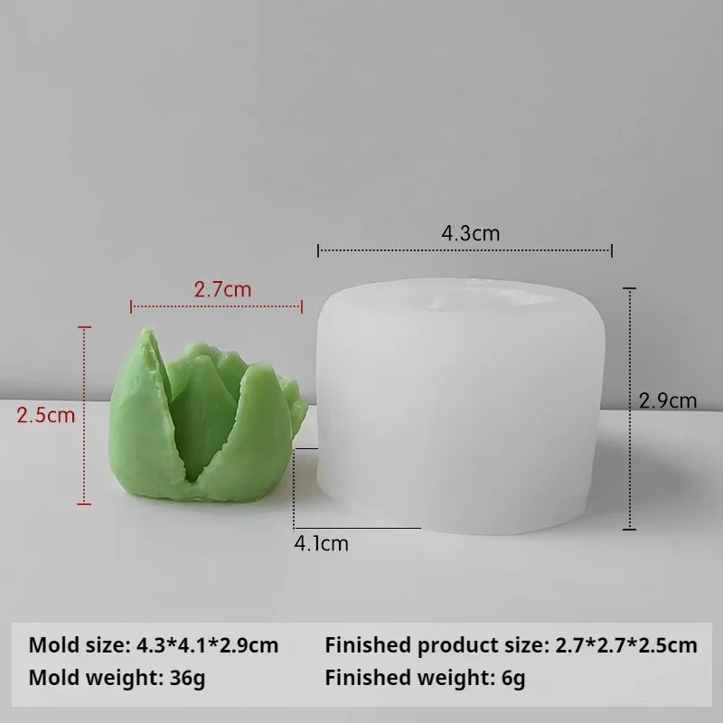3D Silicone Candle Soap Mold Cactus Succulents Plaster Cement Mold Home Decoration DIY Aromatherapy Wedding Gifts silicone molds