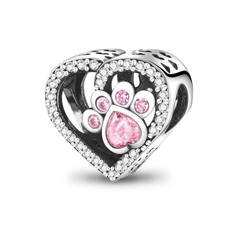 925 Sterling Silver Pink Series Charms Bow Tie Girl Cake Princess Beads Pendant Fit Original Bracelet DIY Jewelry Gift For Woman