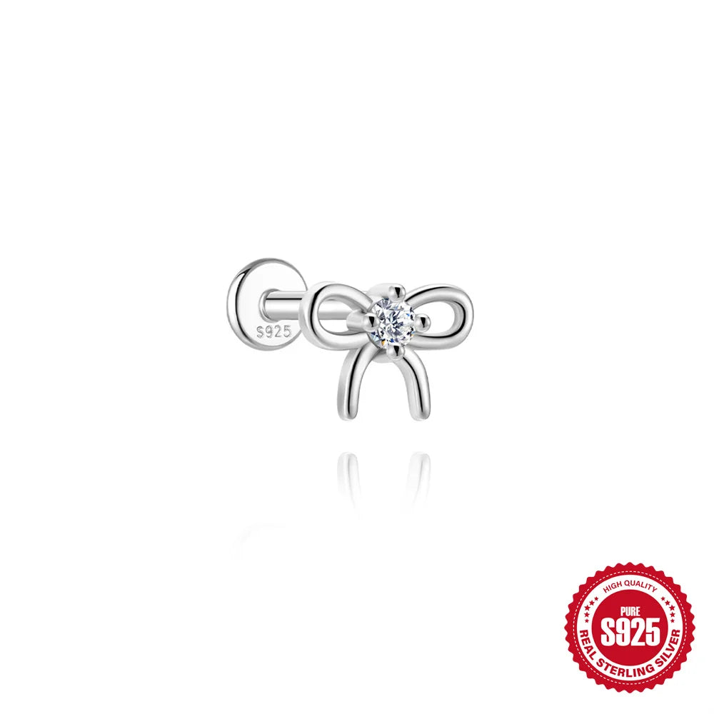 AIDE Certified Moissanite Earrings 925 Sterling Silver Piercing Woman Jewelry Water drops stars moon tassels flowers leaves Gift