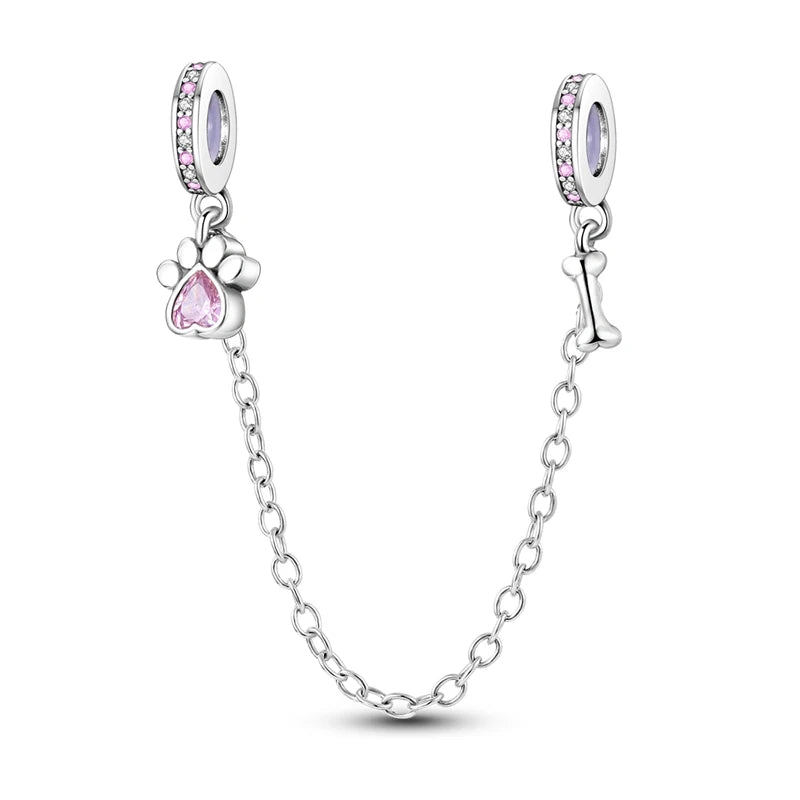 925 Sterling Silver Pink Series Charms Bow Tie Girl Cake Princess Beads Pendant Fit Original Bracelet DIY Jewelry Gift For Woman