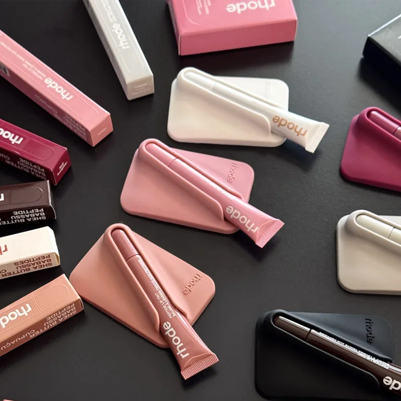 Rhode Magnetic SNAP-ON LIP CASE Phone Case with Box for IPhone 15 16 14 13 12 11 Pro Max 17 Air Lip Gloss Holder Soft Silicone