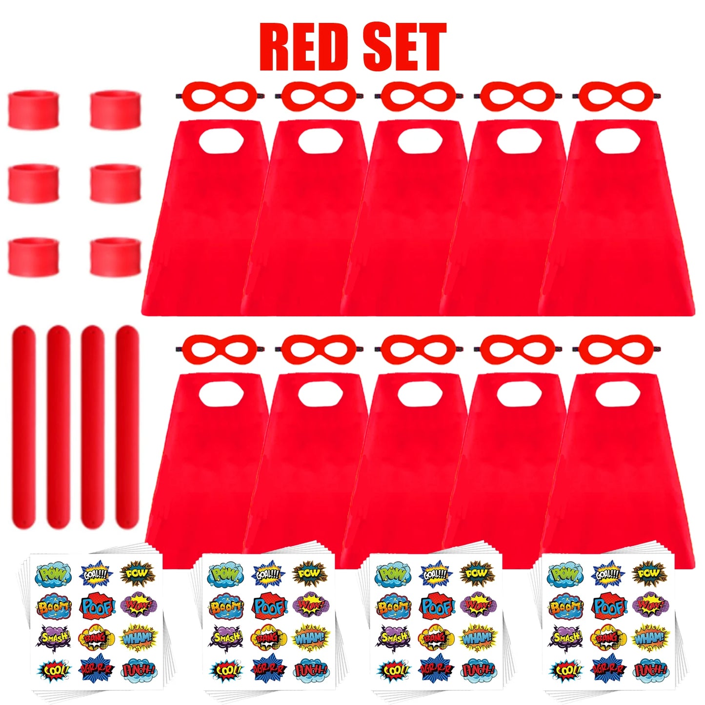 6-48PCS Superhero Capes and Masks for Boys Girls Birthday Party Favor Kids Role Playing Halloween Costumes SuperHero Party Favor