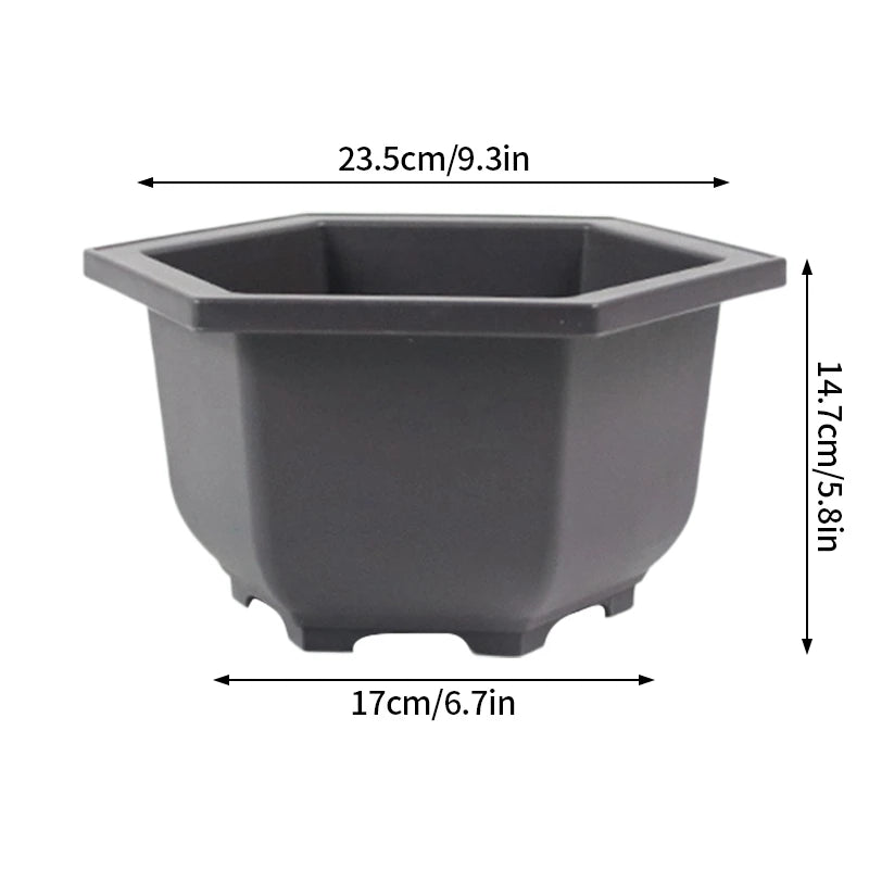 Outdoor Garden Landscape Bonsai Tray Square Rectangular Flowerpots Imitation Purple Clay Succulent Plants Pots 	
Pots for Plants