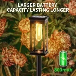 Waterproof LED Solar Lights for Garden Yard Driveway - Automatic Pathway Lighting Outdoor Landscape Lighting Auto On/Off at Dusk
