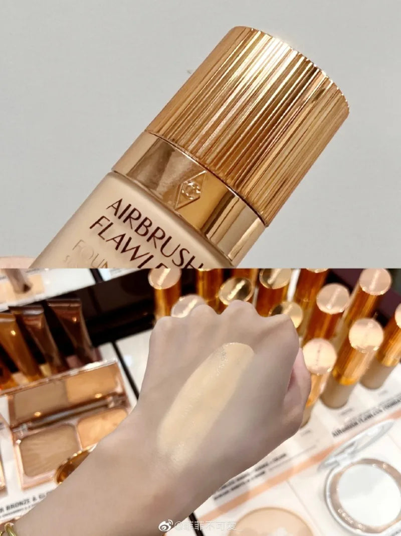 Charlotte Tilbury Liquid Foundation Cushion Foundation Setting Spray Pressed Powder Love 2 Color Powder Blusher Eyeshadow Rouge