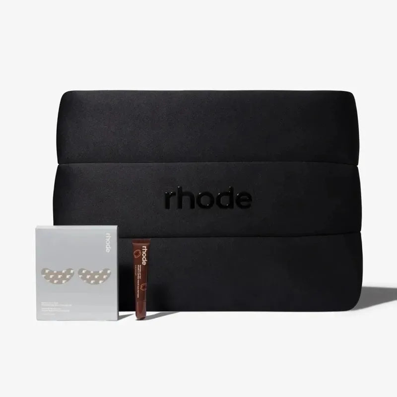 Rhode Makeup Face Cream Glazing Milk Facial Pineapple Refresh Daily Cleanser Lasting Moisturizing Cosmetic Black Storage Bag