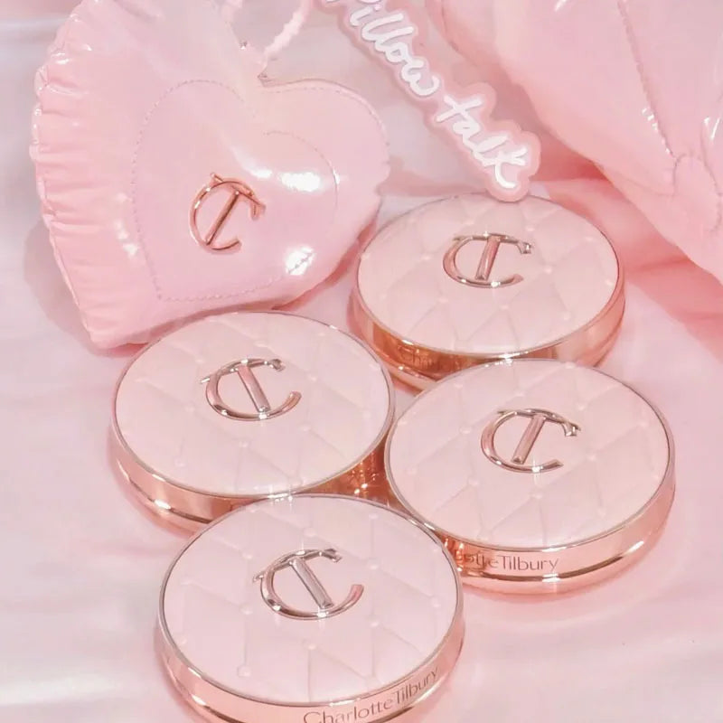 Charlotte Tilbury Liquid Foundation Cushion Foundation Setting Spray Pressed Powder Love 2 Color Powder Blusher Eyeshadow Rouge